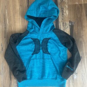 Hurley Kids Teal and Charcoal Hoodie
